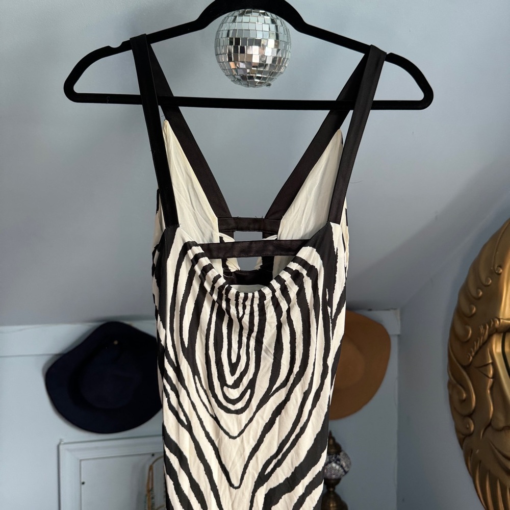 Robert Cavalli Women's Zebra Print Maxi Dress - Picture 9 of 16